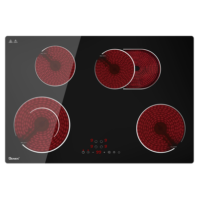 acheter Cuisinière électrique 4 brûleurs 220V Cuisinière en céramique 30 pouces Cuisinière en verre 7200W online manufacture