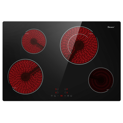 acheter Cuisinière électrique de 30 pouces 220-240V Cuisinière en céramique intégrée 4 brûleurs 6900W online manufacture