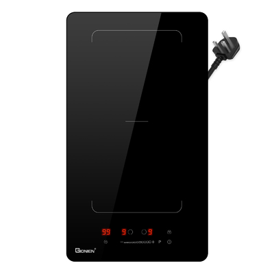 30 cm, plaque tournante à induction intégrée 2 zones, double plaque tournante à induction avec zones flexibles